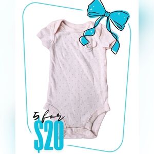 Carter's Pink Polka Dot Baby Bodysuit